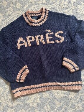 Anthropologie Navy 'APRÈS' Chunky Knit Sweater!